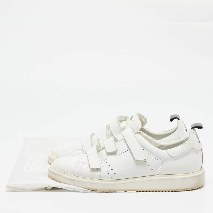 Pre Owned Golden Goose White Leather Low Top Sneakers Size 43