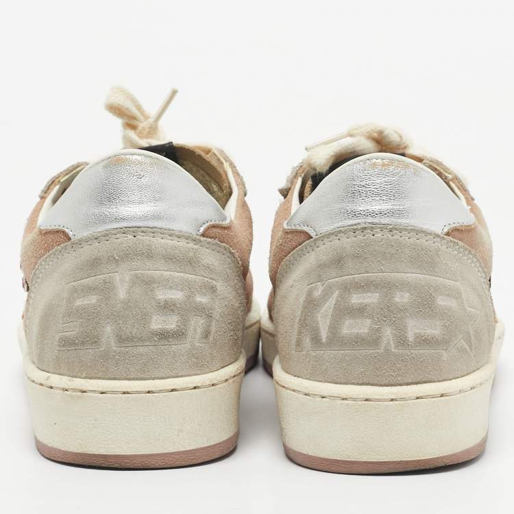 مملوكة مسبقًا Golden Goose Multicolor Suede Embellished Ballstar Sneakers Size 38