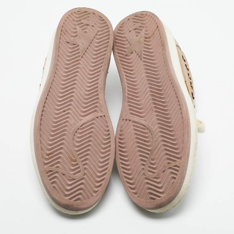 مملوكة مسبقًا Golden Goose Multicolor Suede Embellished Ballstar Sneakers Size 38