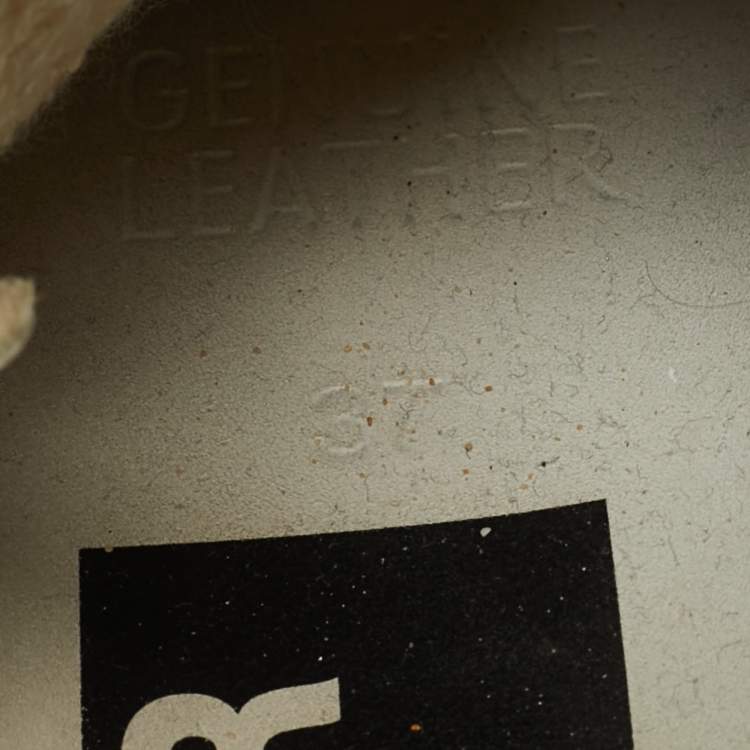 Pre Owned Golden Goose White Leather Hi star Low Top Sneakers Size 37