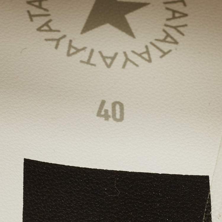 مملوكة مسبقًا Golden Goose White Leather Stardan Lace Up Sneakers Size 40