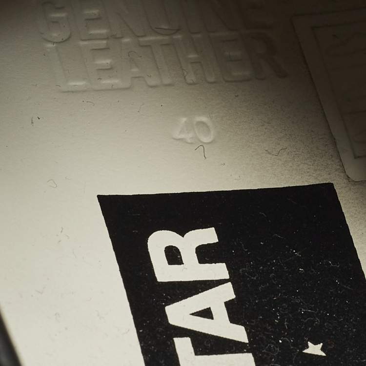 Pre Owned Golden Goose Superstar Size 40 Black Leather Lace Up Sneakers