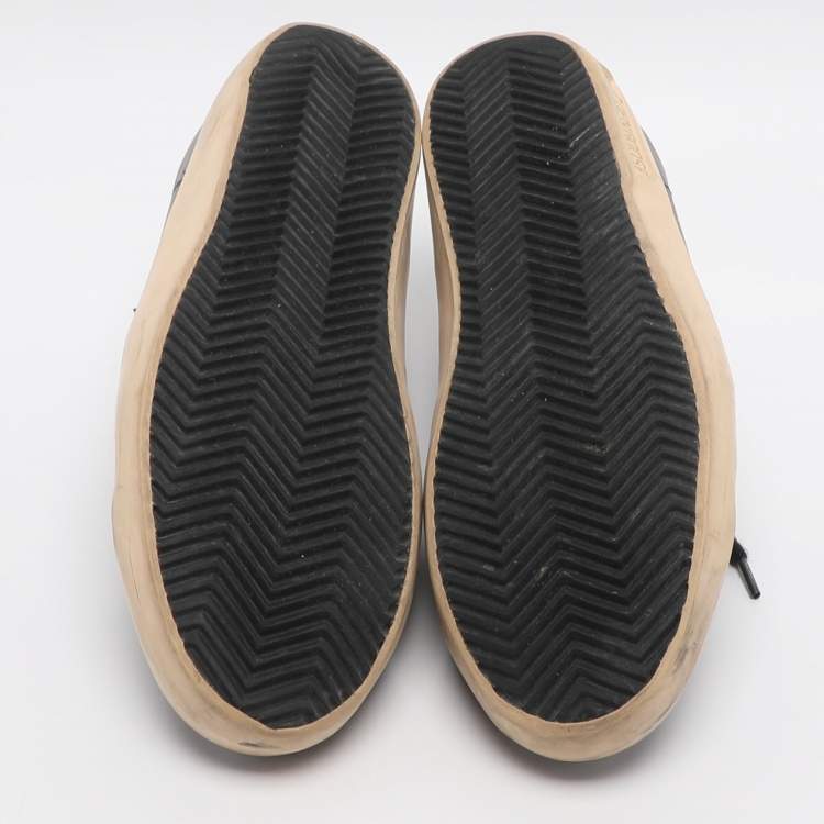 Pre Owned Golden Goose Superstar Size 39 Black Leather Mule Sneakers