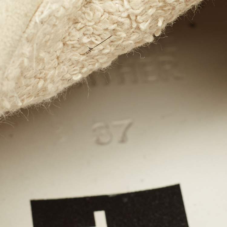 Pre Owned Golden Goose Old school Size 37 White/Grey Leather and Suede Low Top Sneakers