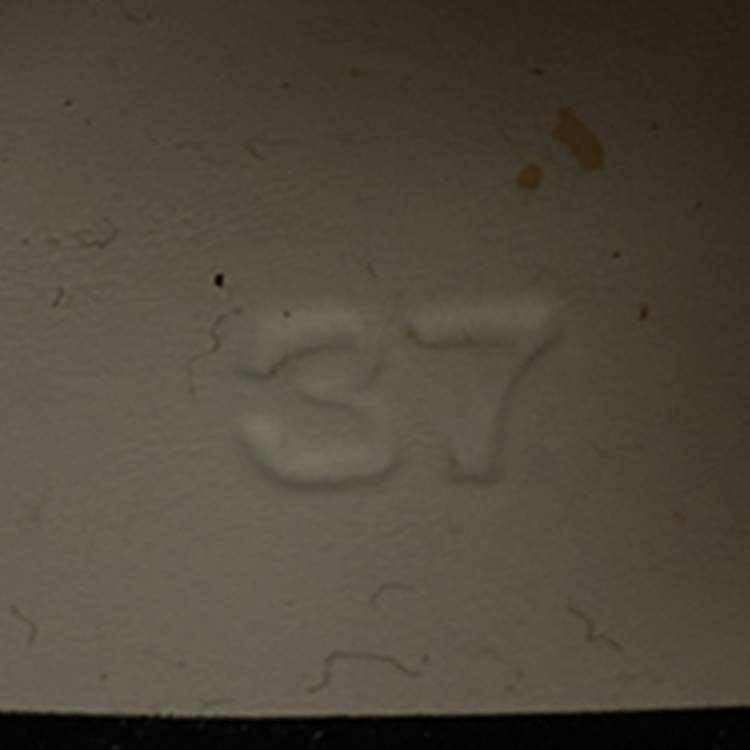 Pre Owned Golden Goose Running Size 37 Grey Leather Lace Up Sneakers