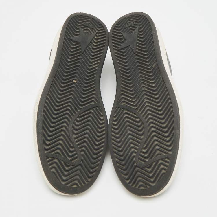 Pre Owned Golden Goose Ballstar Size 37 Black Leather Low Top Sneakers