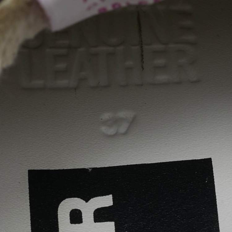 Pre Owned Golden Goose Super Star Size 37 White Leather Low Top Sneakers