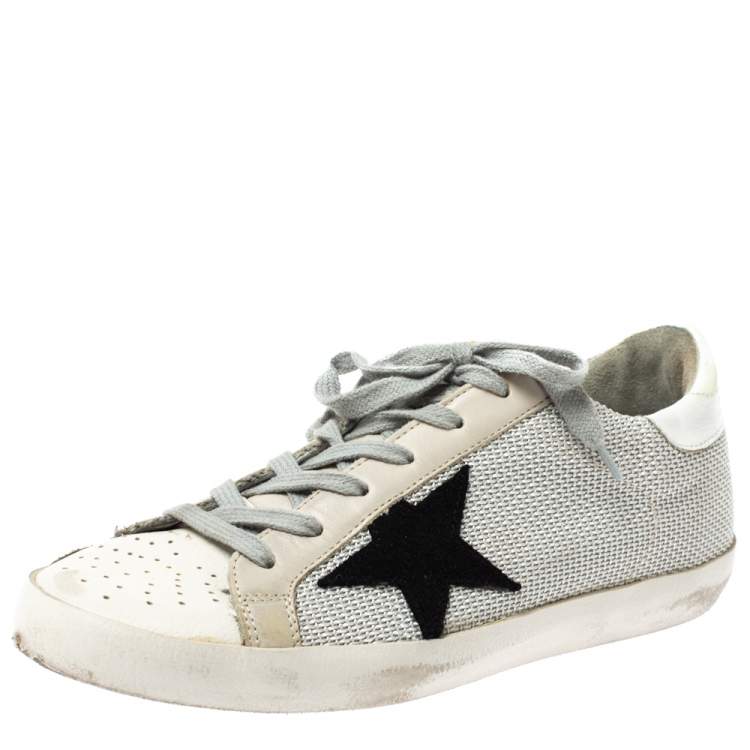 Golden Goose White Leather And Grey 
