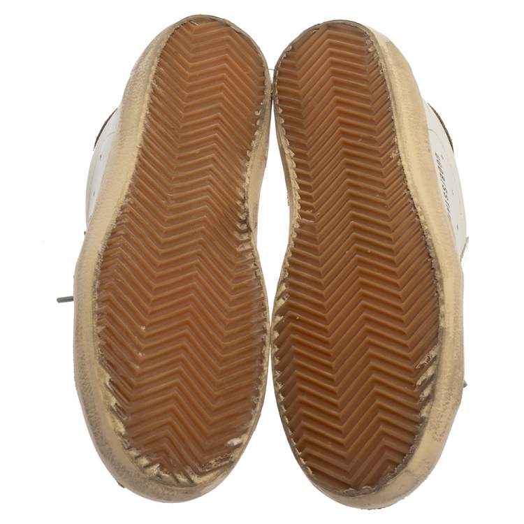 مملوكة مسبقًا Golden Goose White Leather Superstar Low-Top Sneakers Size 35