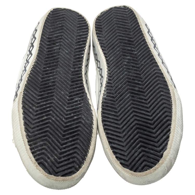 Pre Owned Golden Goose Tricolor Suede And Leather Superstar Low Top Sneakers Size 39
