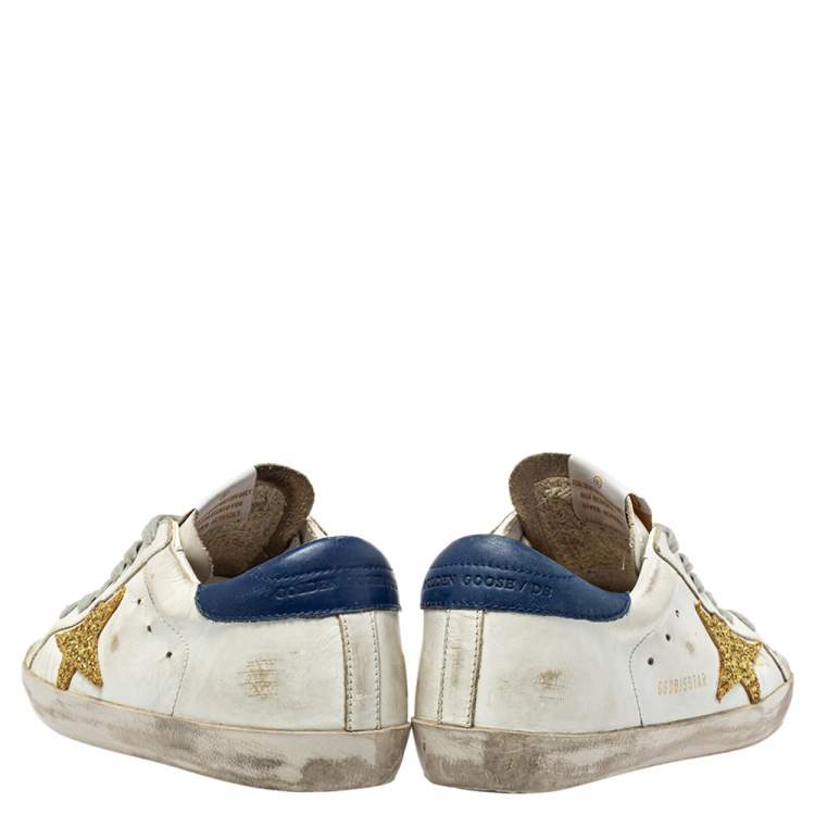 Pre Owned Golden Goose White  Superstar Low Top Sneaker Size 37