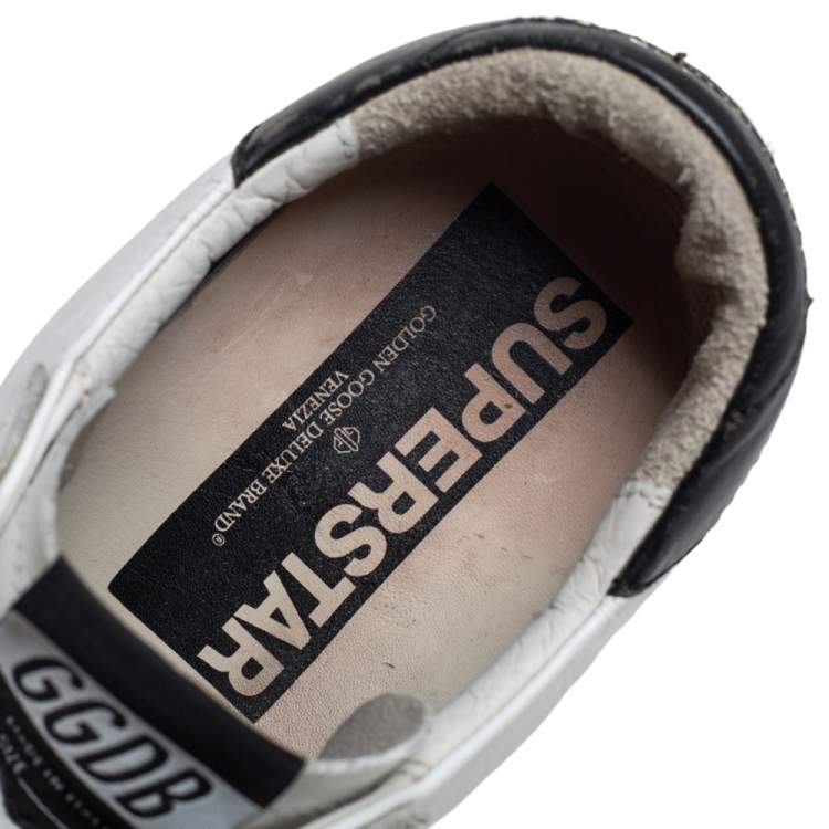 Pre Owned Golden Goose White Leather Superstar Low Top Sneakers Size 37