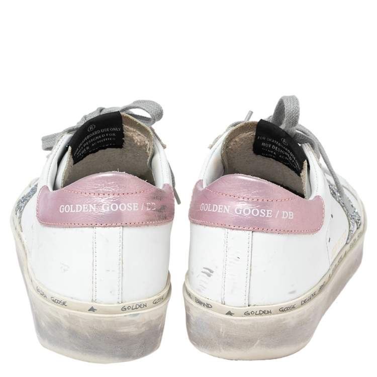 مملوكة مسبقًا Golden Goose White Leather Superstar  Sneakers Size 35