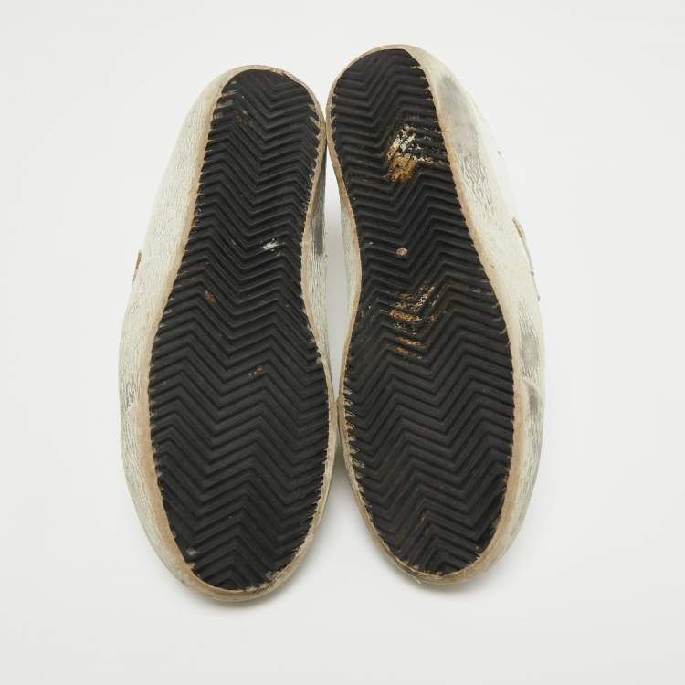 Pre Owned Golden Goose White Leather Francy Sneakers Size  37