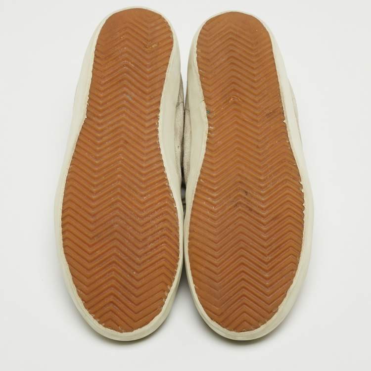 مملوكة مسبقًا Golden Goose Grey Suede Super Star Low Top Sneakers Size 39