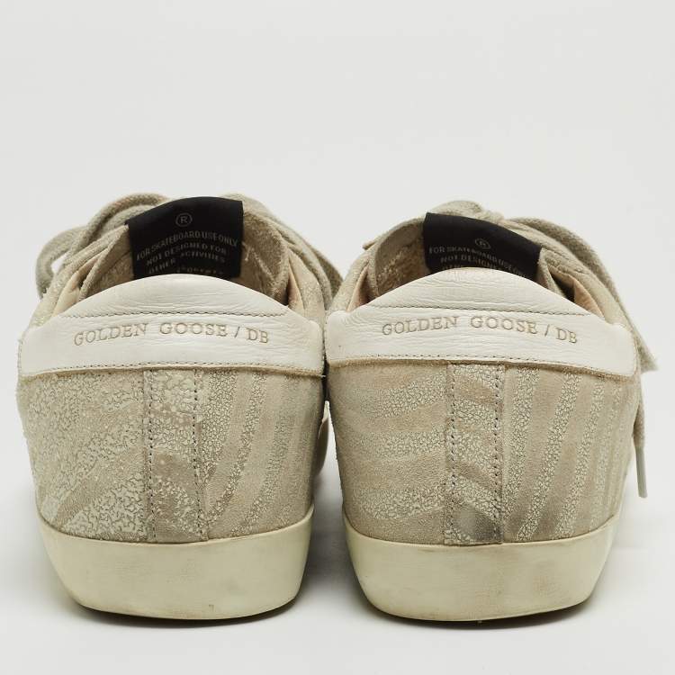 مملوكة مسبقًا Golden Goose Grey Suede Super Star Low Top Sneakers Size 39