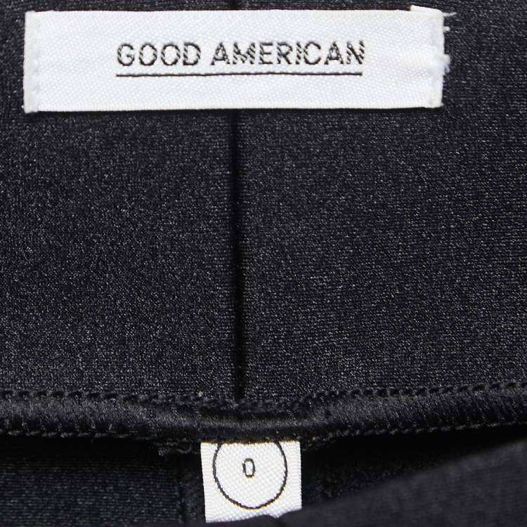 Pre Owned Good American Black Nylon Leggings XS