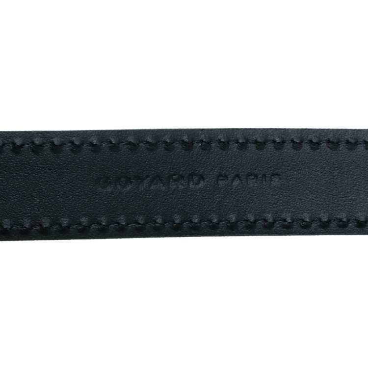 Pre Owned Goyard Black Leather Adjustable Shoulder Bag Strap