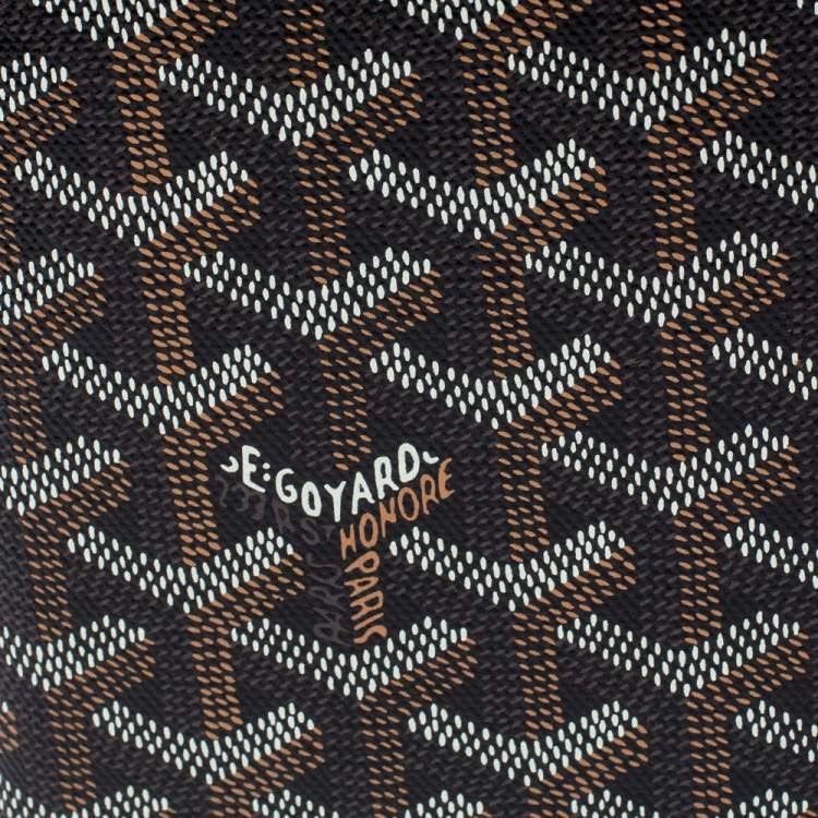 Pre Owned Goyard Dark Brown Goyardine Coated Canvas Grenelle Passport Holder