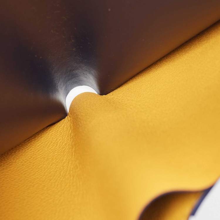 Pre Owned Goyard Navy Blue Goyardine Coated Canvas Moliere Bifold Wallet