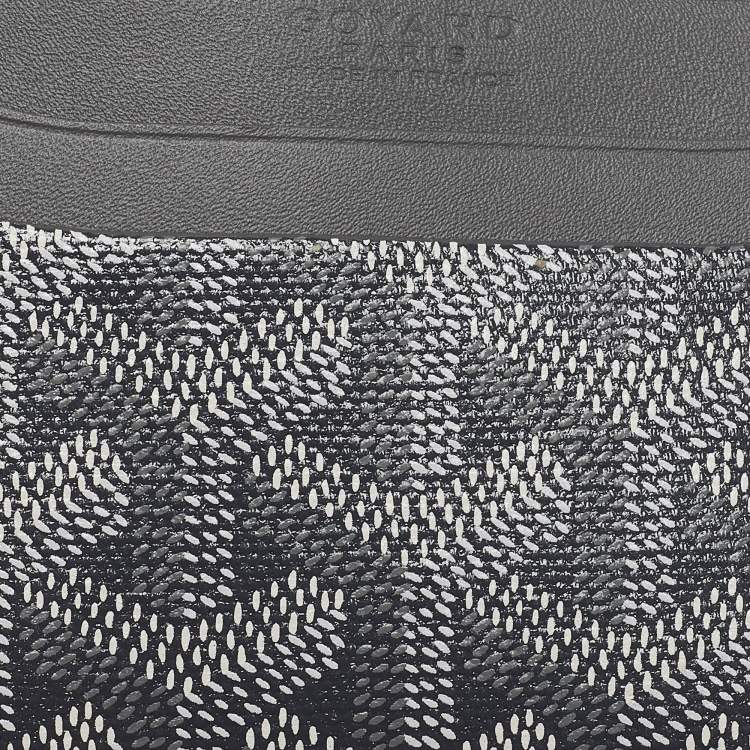 Pre Owned Goyard Grey Goyardine Coated Canvas and Leather Saint Sulpice Card Holder