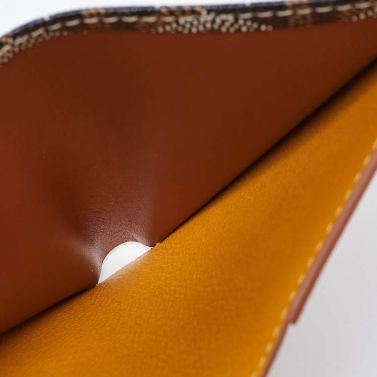 Pre Owned Goyard Brown Goyardine Coated Canvas Saint Pierre Bifold Card Holder 