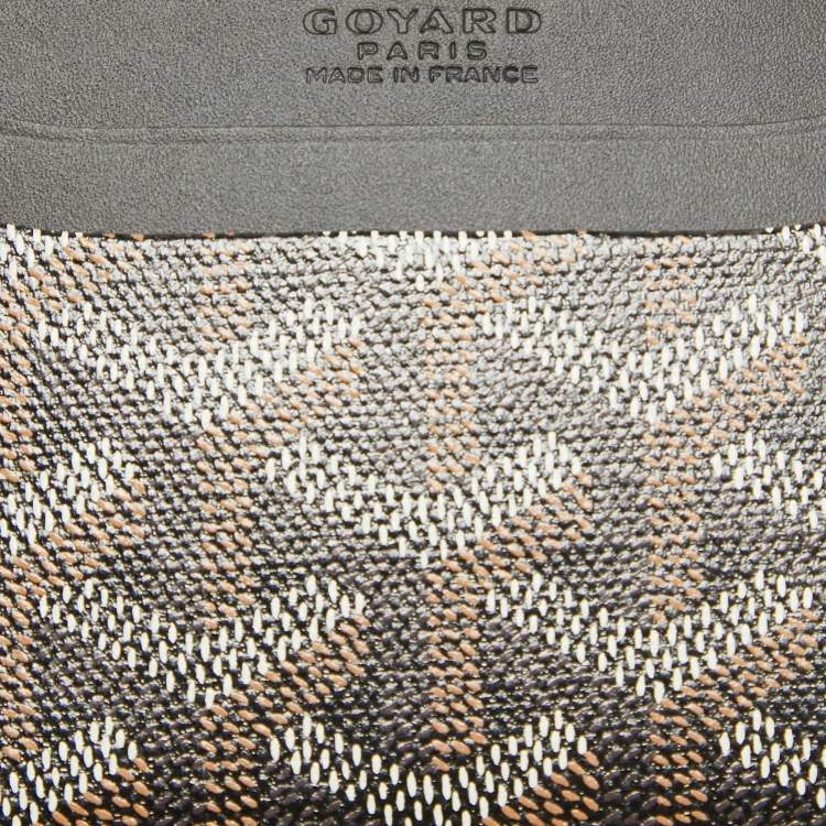 مملوكة مسبقًا Goyard Black Goyardine Coated Canvas and Leather Saint Sulpice Card Holder