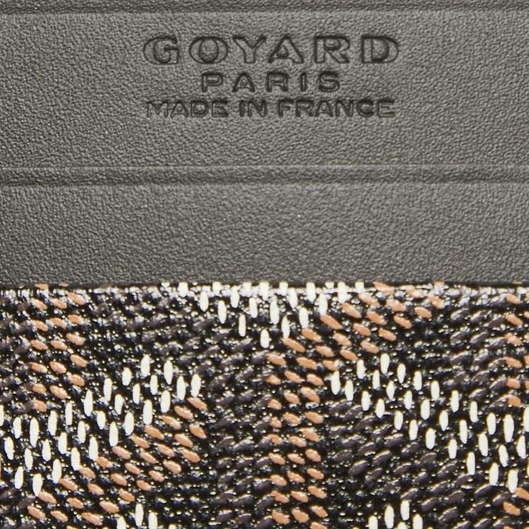 مملوكة مسبقًا Goyard Black Goyardine Coated Canvas and Leather Saint Sulpice Card Holder