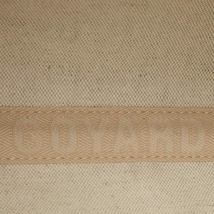 Pre Owned Goyard Blue Goyardine Coated Canvas and Leather Conti Pouch