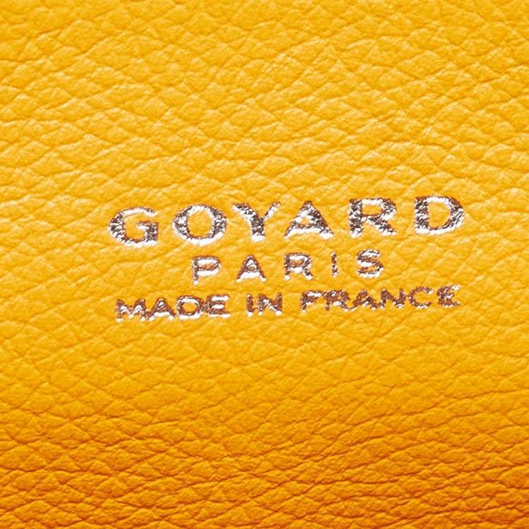 Pre Owned Goyard Tan/Black Goyardine Coated Canvas And Leather Mini Saigon Top Handle Bag