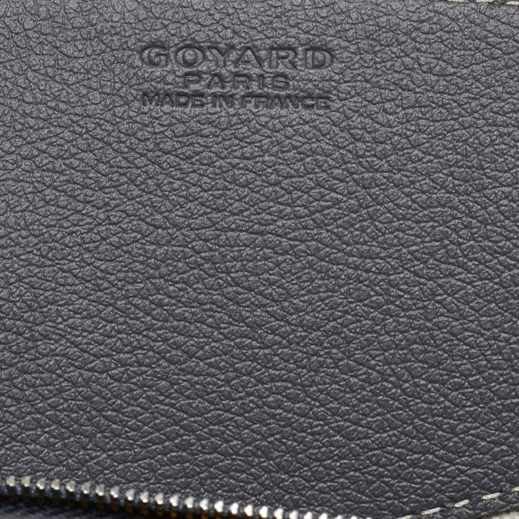 Pre Owned Goyard Grey Goyardine Coated Canvas and Leather Rouette Structure PM Shoulder Bag