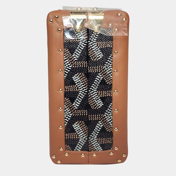 Pre Owned Goyard Minaudiere Goyardine Canvas Trunk Bag