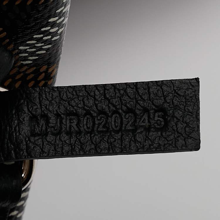 Pre Owned Goyard Black Goyardine Coated Canvas and Leather Saint Louis GM Tote