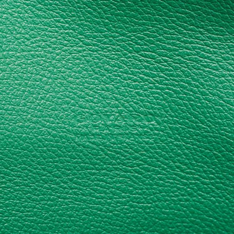 Pre Owned Goyard Green Goyardine Coated Canvas and Leather Chypre Wallet