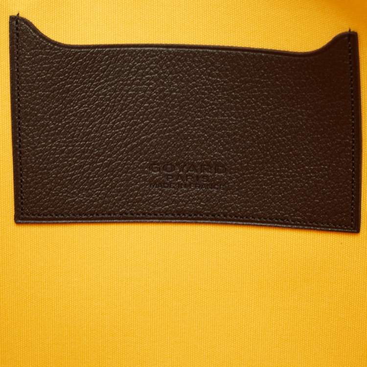Pre Owned Goyard Black Goyardine Coated Canvas and Leather Senat MGM Pouch