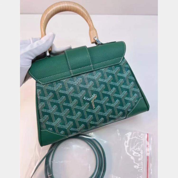 Pre Owned Goyard Green Goyardline Saigon Mini Bag