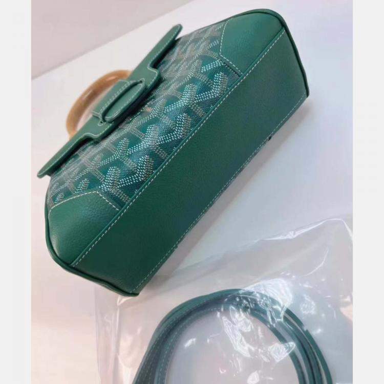 Pre Owned Goyard Green Goyardline Saigon Mini Bag