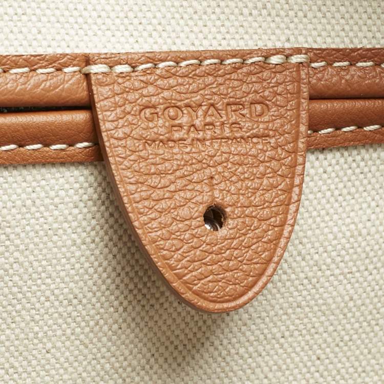 Pre Owned Goyard Brown Goyardine Coated Canvas and Leather Artois MM Tote