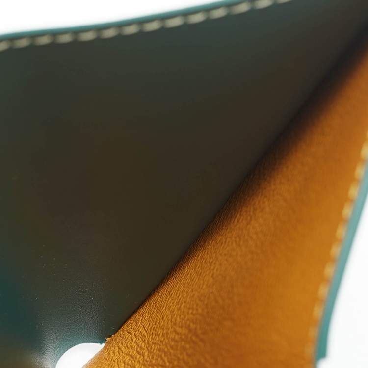 Pre Owned Goyard Green Goyardine Coated Canvas Saint Pierre Card Holder