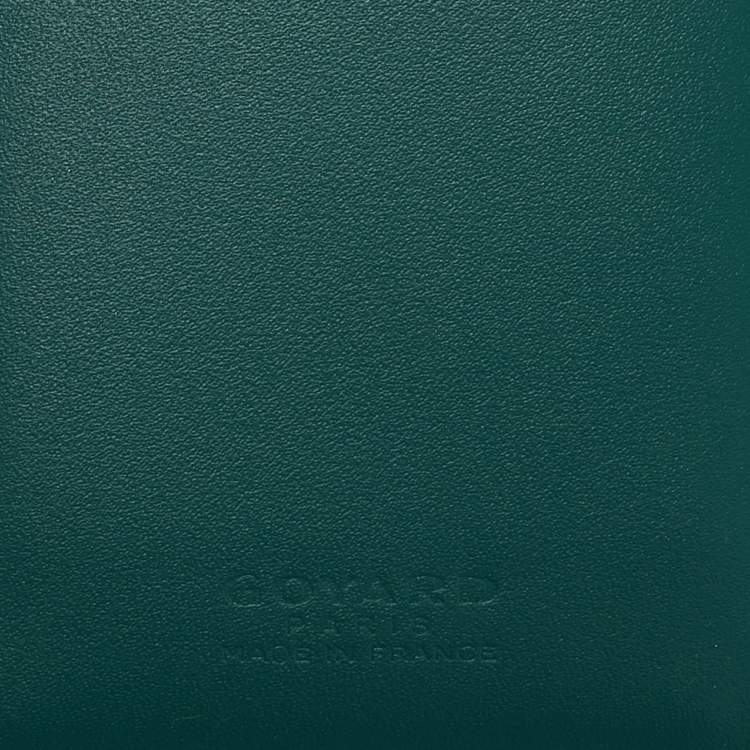 Pre Owned Goyard Green Goyardine Coated Canvas Saint Pierre Card Holder