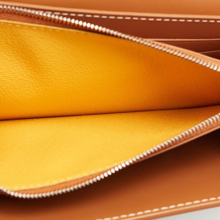 Pre Owned Goyard Brown Goyardine Coated Canvas Varenne Continental Wallet