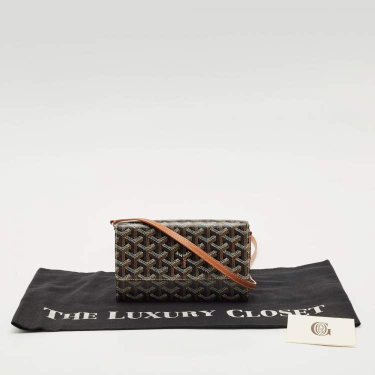 Pre Owned Goyard Brown Goyardine Coated Canvas Varenne Continental Wallet