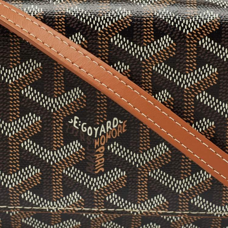 Pre Owned Goyard Brown Goyardine Coated Canvas Varenne Continental Wallet