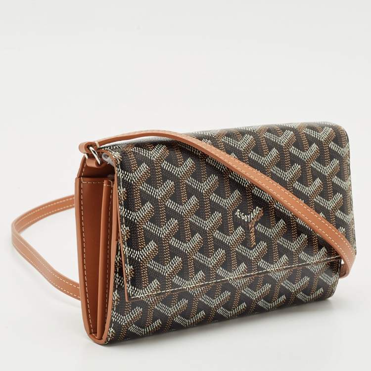 Pre Owned Goyard Brown Goyardine Coated Canvas Varenne Continental Wallet