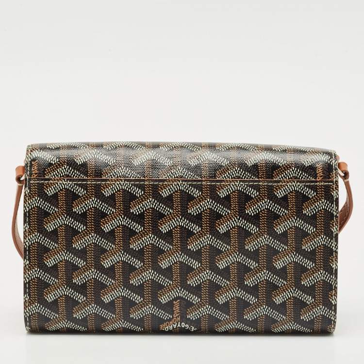 Pre Owned Goyard Brown Goyardine Coated Canvas Varenne Continental Wallet