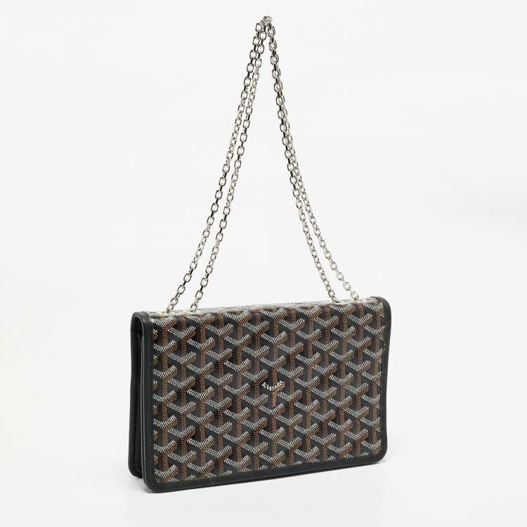 Pre Owned Goyard Black Goyardine Coated Canvas Alexandre III Bag