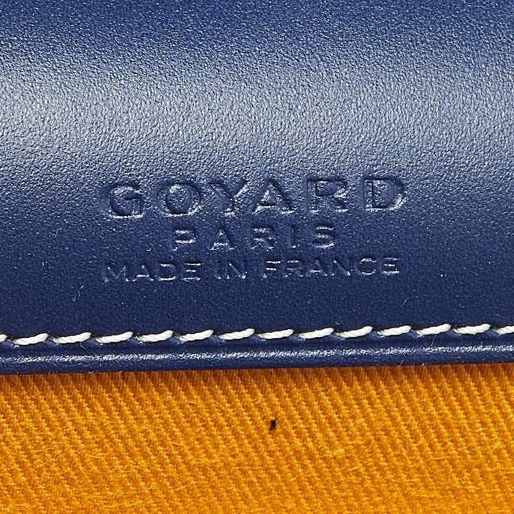 مملوكة مسبقًا Goyard Blue Goyardine Coated Canvas and Leather Monte Carlo PM Clutch