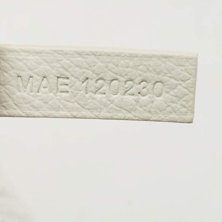 Pre Owned Goyard White Goyardine Coated Canvas and Leather Saint Louis PM Tote