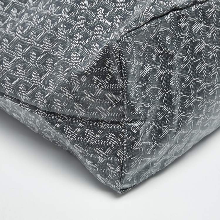 Pre Owned Goyard Grey Goyardine Coated Canvas and Leather Saint Louis GM Tote