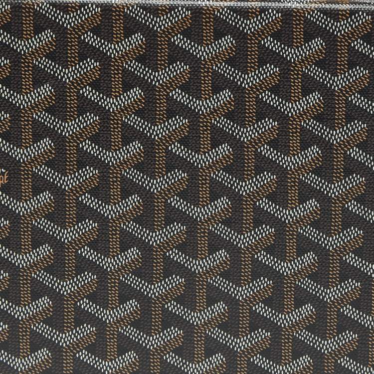 Pre Owned Goyard Brown Goyardine Coated Canvas and Leather Grand Hotel Trunk